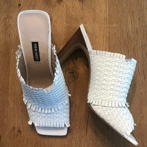 Nine West Woven Mule Heels